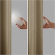 Madison Park Emilia Twist Tab Total Blackout Window Curtain in Bronze 50x95