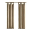 Madison Park Emilia Twist Tab Total Blackout Window Curtain in Bronze 50x95