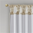 Madison Park Emilia Twist Tab Total Blackout Window Curtain in Champagne 50x95
