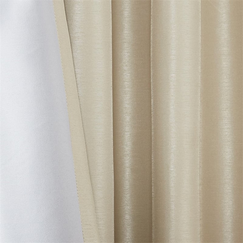 Madison Park Emilia Twist Tab Total Blackout Window Curtain in Champagne 50x95