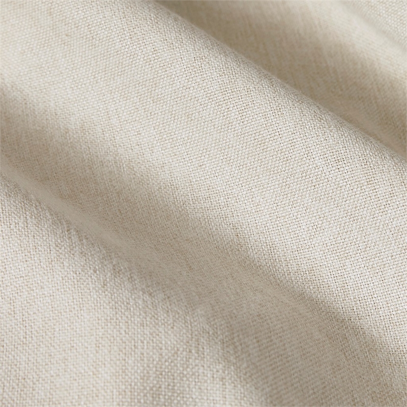 Madison Park Englewood Solid Dyed Grommet Top Window Panel in Natural 50x84
