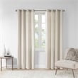 Madison Park Englewood Solid Dyed Grommet Top Window Panel in Natural 50x95