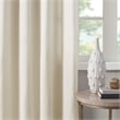 Madison Park Englewood Solid Dyed Grommet Top Window Panel in Natural 50x95