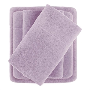 true north by sleep philosophy micro fleece sheet king set in lavender
