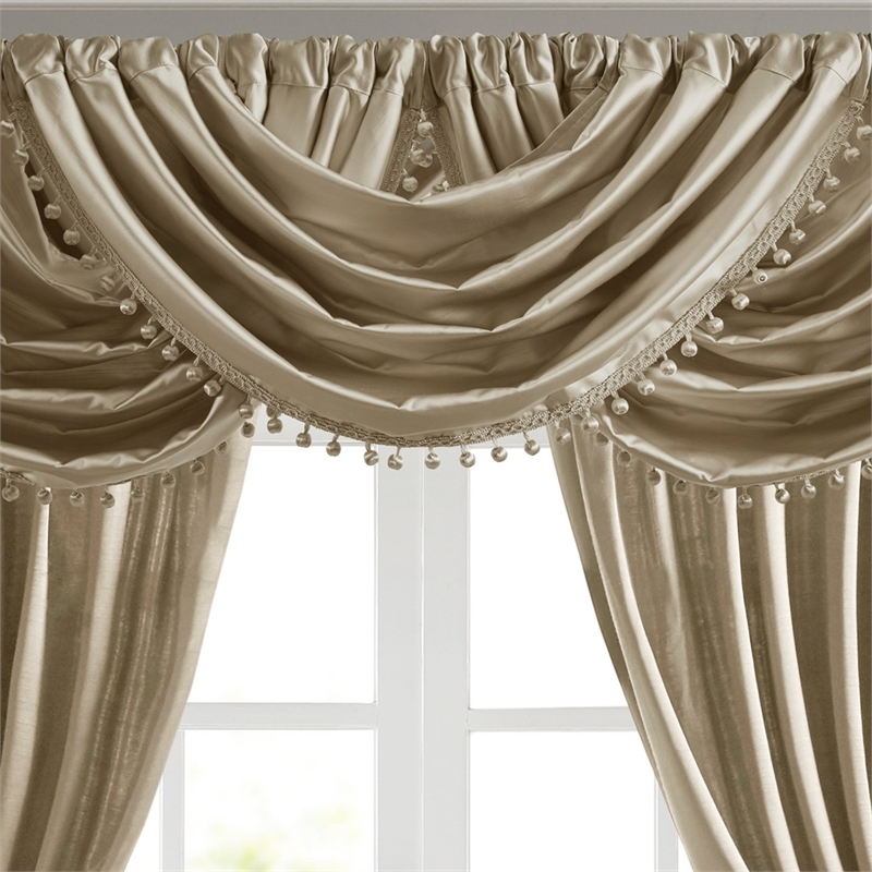 Croscill Classics Avignon Waterfall Valance (Single) in Champagne 38x46