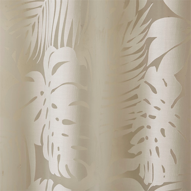 Madison Park Leilani Palm Leaf Burnout Window Sheer in Natural 50x95