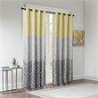 Intelligent Design Adel Printed Total Blackout Window Panel in Yellow 50x84