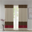 Madison Park Amherst Polyoni Pintuck Window Panel in Red 84