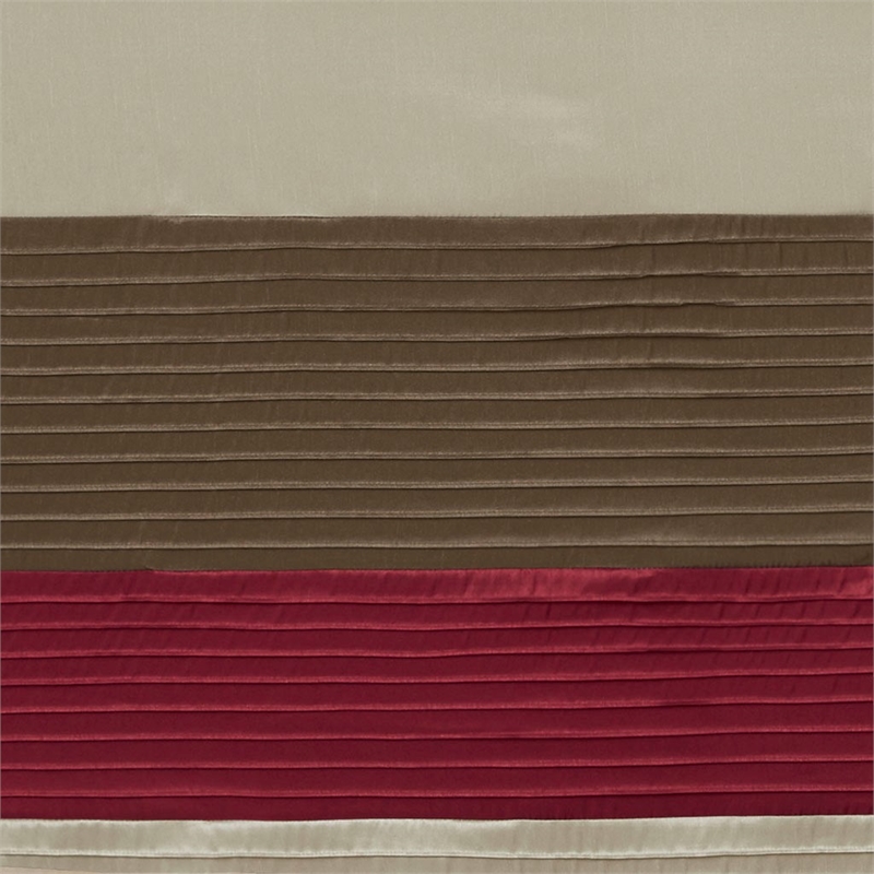 Madison Park Amherst Polyoni Pintuck Window Panel in Red 84