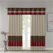 Madison Park Amherst Polyoni Pintuck Window Panel in Red 84
