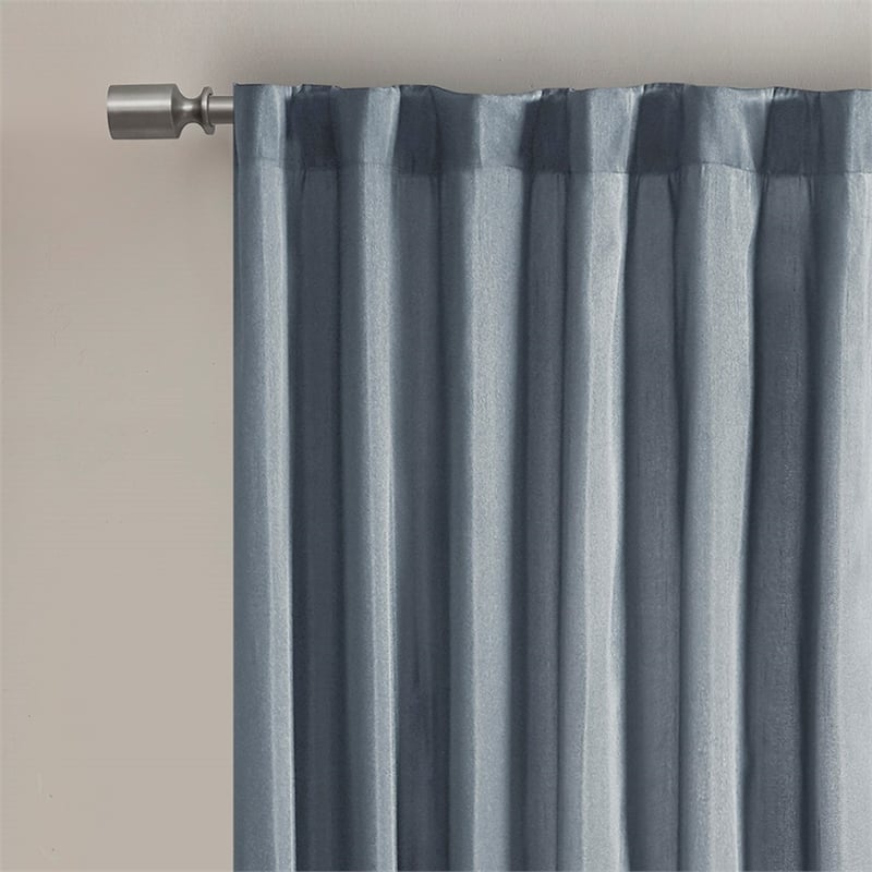 Madison Park Andora Window Curtain in Blue 50x84