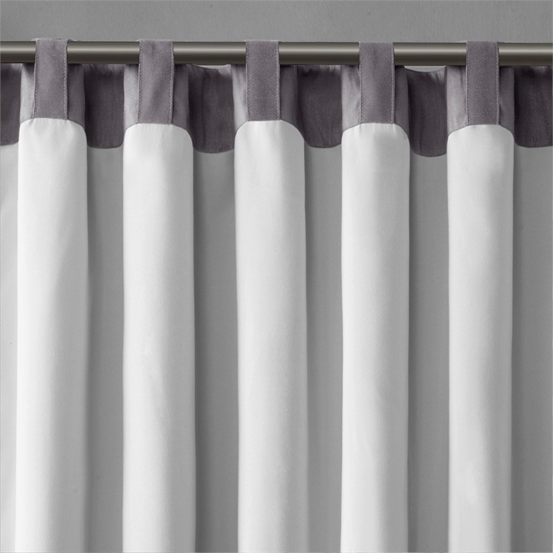 Madison Park Andora Window Curtain in Grey 50x84