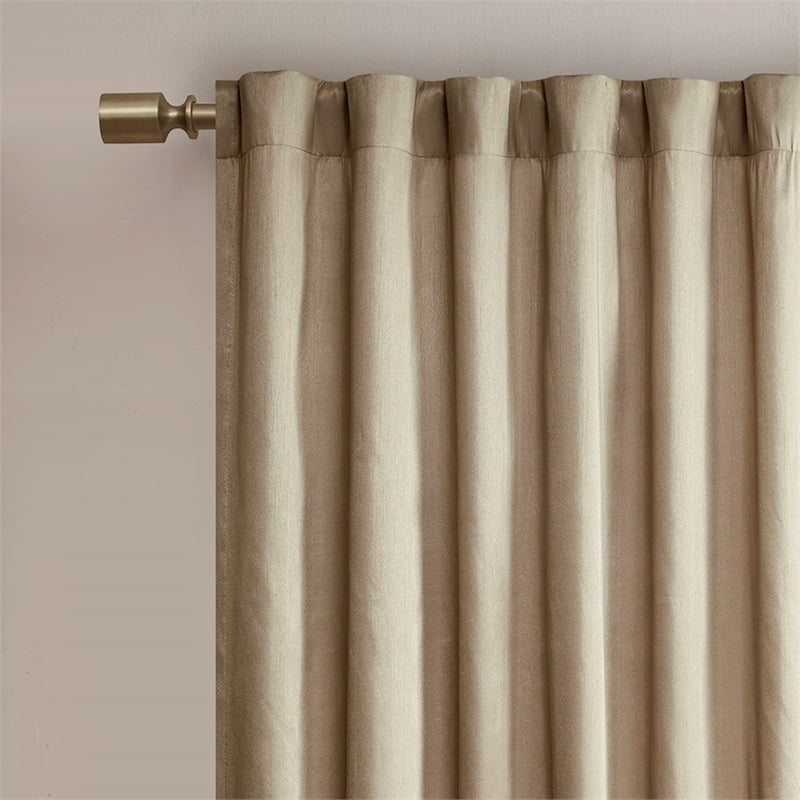 Madison Park Andora Window Curtain in Tan 50x95