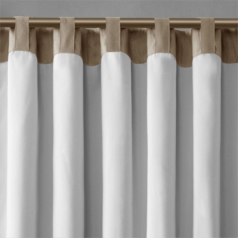 Madison Park Andora Window Curtain in Tan 50x95