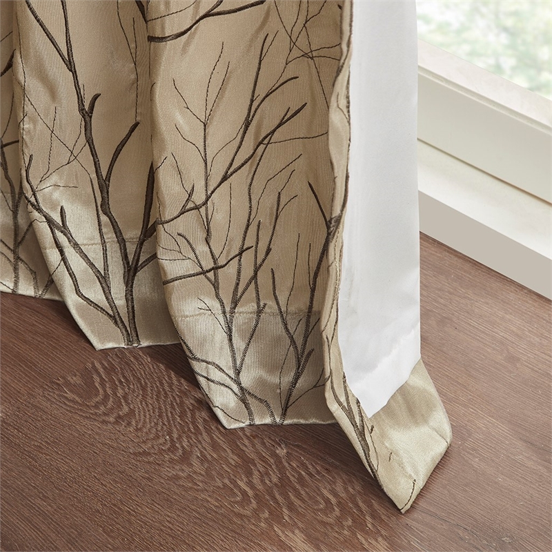 Madison Park Andora Window Curtain in Tan 50x95