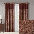 Madison Park Aubrey Jacquard Panel Pair in Burgundy 50x108