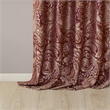 Madison Park Aubrey Jacquard Panel Pair in Burgundy 50x108
