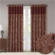 Madison Park Aubrey Jacquard Panel Pair in Burgundy 50x95