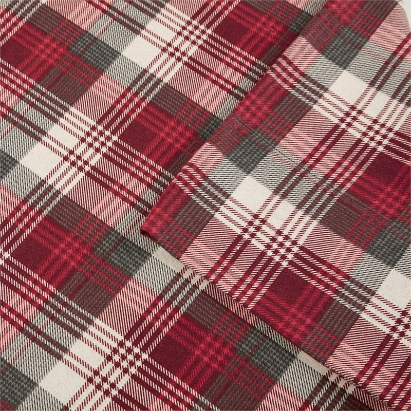 Woolrich Flannel Sheet Set in Red Plaid King
