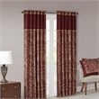 Madison Park Aubrey Jacquard Panel Pair in Burgundy 50x84