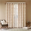 Madison Park Brooklyn Metallic Geo Embroidered Window Panel in Spice 95