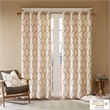 Madison Park Brooklyn Metallic Geo Embroidered Window Panel in Spice 95