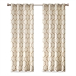 Madison Park Brooklyn Metallic Geo Embroidered Window Panel in Spice 95