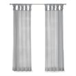 Madison Park Ceres Twist Tab Voile Sheer Window Pair in Light Grey 95