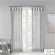 Madison Park Ceres Twist Tab Voile Sheer Window Pair in Light Grey 84