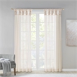 Madison Park Ceres Twisted Tab Voile Sheer Window Pair in Ivory 95