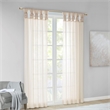 Madison Park Ceres Twisted Tab Voile Sheer Window Pair in Ivory 95