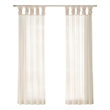 Madison Park Ceres Twisted Tab Voile Sheer Window Pair in Ivory 95