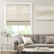 Madison Park Como Printed Faux Silk Room Cordless Roman Shade in Ivory 31x64