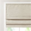 Madison Park Como Printed Faux Silk Room Cordless Roman Shade in Ivory 31x64