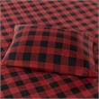 Woolrich Flannel Sheet Set in Red/Black Buffalo Check King