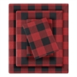 Woolrich Flannel Sheet Set in Red/Black Buffalo Check King