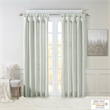 Madison Park Emilia Twist Tab Lined Window Curtain in Dusty Aqua 50x108