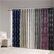 SunSmart Bentley Ogee Knitted Jacquard Total Blackout Panel in Navy