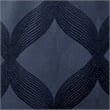 SunSmart Bentley Ogee Knitted Jacquard Total Blackout Panel in Navy