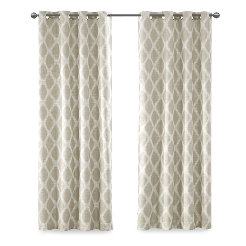 SunSmart Blakesly Printed Ikat Blackout Panel in Taupe