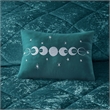 Intelligent Design Felicia Velvet Duvet Cover Full/Queen Sizes Set in Teal