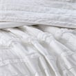 Madison Park Celeste 4-Piece Fabric Ruffle Quilt Set with Throw Pillow in White