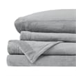 True North by Sleep Philosophy Soloft Plush Fabric Sheet Set in Gray