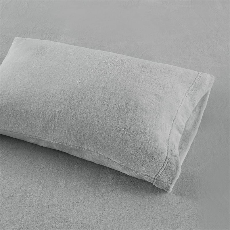 True North by Sleep Philosophy Soloft Plush Fabric Sheet Set in Gray