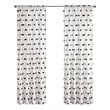 Intelligent Design Sophie Fabric Pom Pom Embellished Window Panel in Black