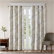 SunSmart Julie Contemporary Fabric Printed Botanical Blackout Panel in Yellow