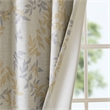SunSmart Julie Contemporary Fabric Printed Botanical Blackout Panel in Yellow