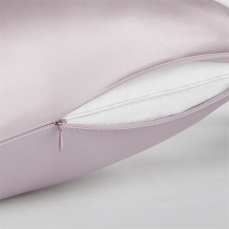 Madison Park Silk Contemporary Fabric Single Pillowcase in Pink