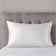 Madison Park Silk Contemporary Fabric Single Pillowcase in White