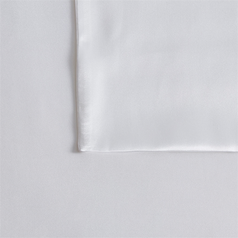 Madison Park Silk Contemporary Fabric Single Pillowcase in White
